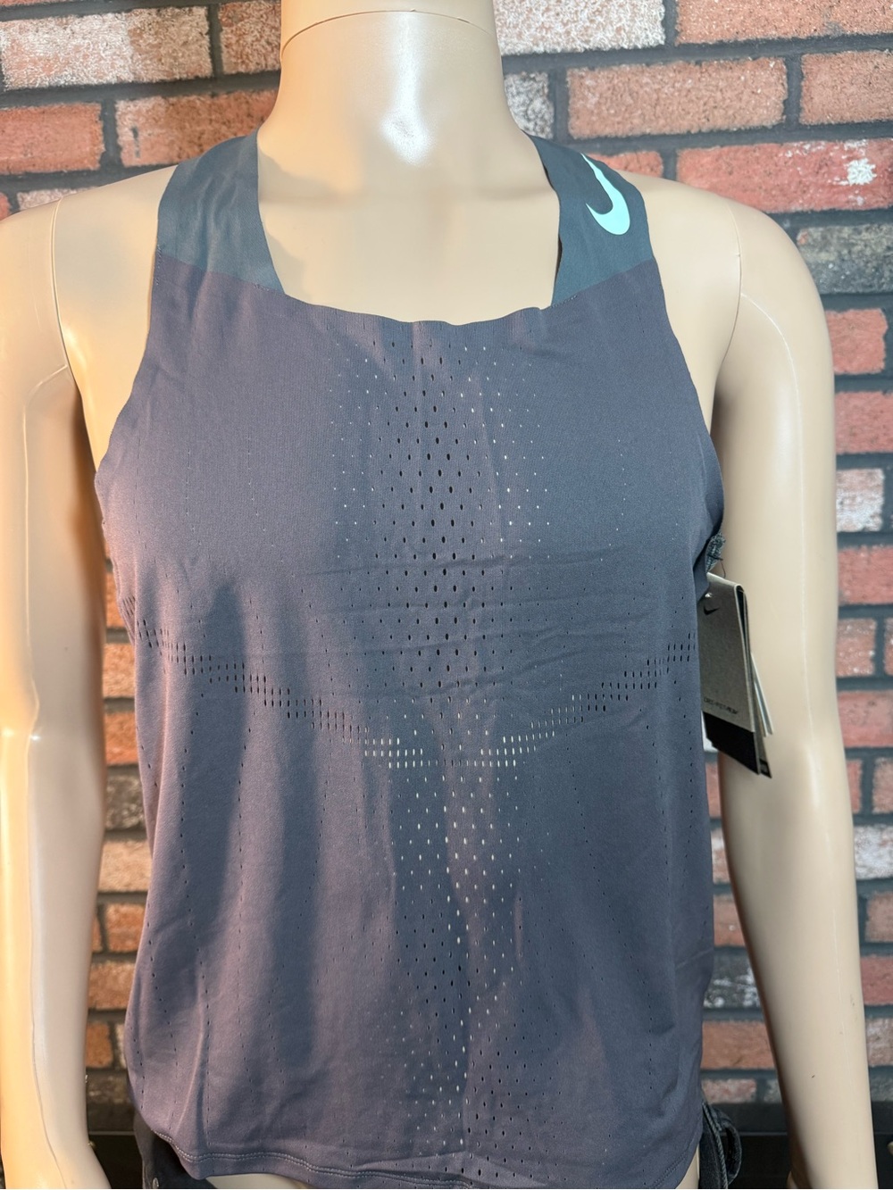 NIKE Dri-FIT ADV AeroSwift Racing Running Singlet Tank DM4624 MEDIUM Slate Grey